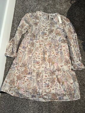 NWT Olivaceous Women’s Floral Tiered Dress - Cream Multicolor